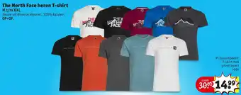 Kruidvat The North Face heren T-shirt M-XXL aanbieding
