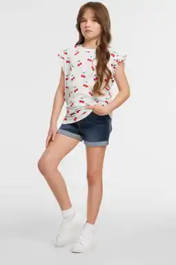 Wehkamp Anytime denim short donkerblauw aanbieding