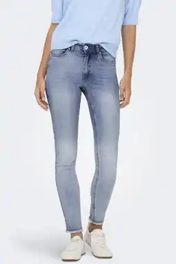 Wehkamp Only high waist skinny jeans onlblush lichtblauw aanbieding