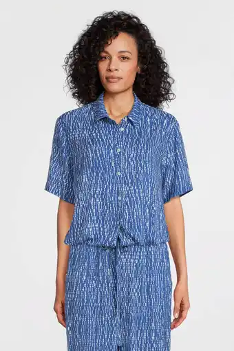 Wehkamp Anna blue by anna van toor blouse bay met all over print blauw aanbieding