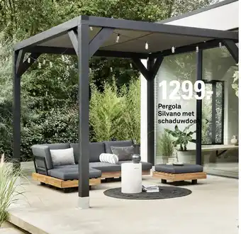 Karwei Pergola Silvano met schaduwdoek aanbieding