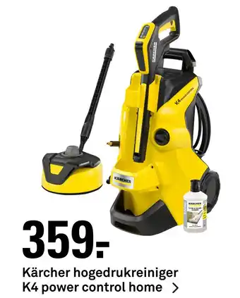Karwei Kärcher hogedrukreiniger K4 power control home aanbieding