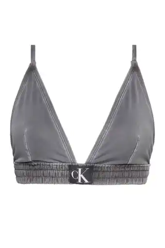 Wehkamp Calvin klein voorgevormde triangel bikinitop zwart aanbieding