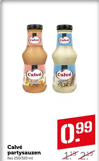 Coop Calve partysauzen 320ml aanbieding