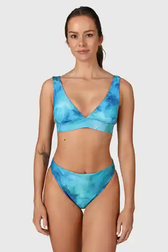 Wehkamp Brunotti voorgevormde bikini bodhi splash turquoise aanbieding