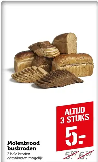 Coop Molenbrood busbroden aanbieding