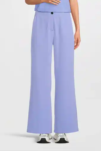 Wehkamp Ydence high waist straight fit pantalon solange lichtblauw aanbieding