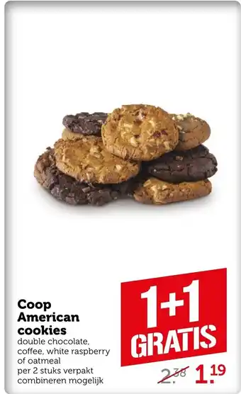 Coop American cookies aanbieding