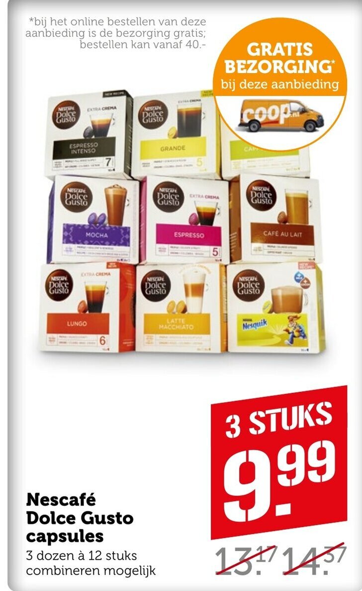 coop dolce gusto capsules
