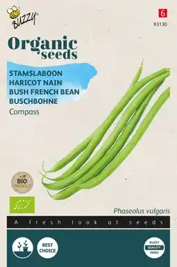 Welkoop Organic stamslabonen ferrari - groentezaden - 20 gram aanbieding