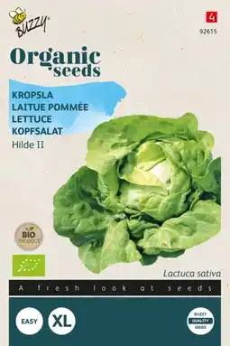Welkoop Buzzy kropsla hilde (bio) lactuca sativa - groentezaden - 1 g aanbieding