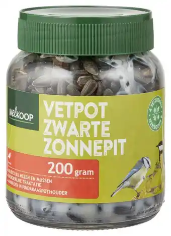 Welkoop Welkoop zwarte zonnepitten tuinvogelvoer - vetpot aanbieding