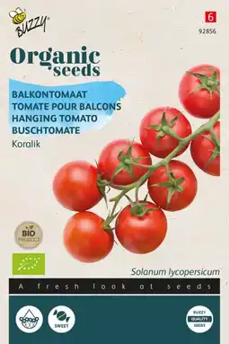 Welkoop Organic balkontomaat koralik - groentezaden - 0,02 gram aanbieding