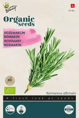 Welkoop Buzzy rozemarijn (bio) rosmarinus officinalis - kruidenzaden - 0,1 gram aanbieding