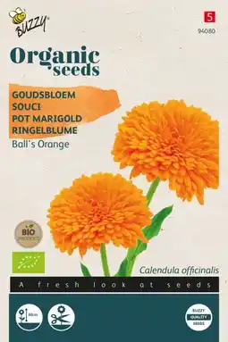 Welkoop Organic goudsbloem calendula officinalis - bloemzaden - 1,5 gram aanbieding