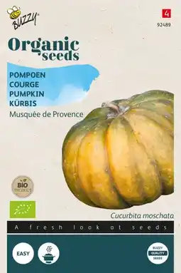 Welkoop Organic pompoen musquee de provence - groentezaden - 25 gram aanbieding