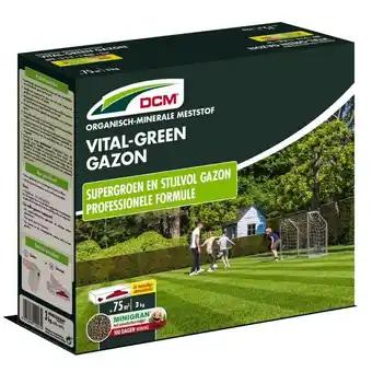 Welkoop Dcm meststof vital-green gazon - gazonmeststof - 3 kg aanbieding