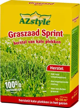 Welkoop Azstyle graszaad sprint - graszaad - 10-20 m² - 250 gram aanbieding