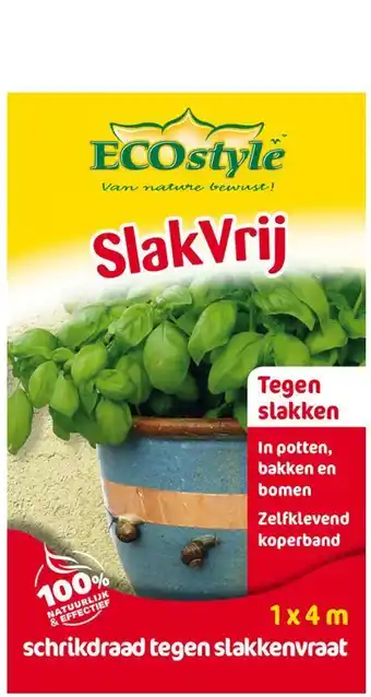 Welkoop Ecostyle slakvrij koperband - tegen slakken - 4 m aanbieding