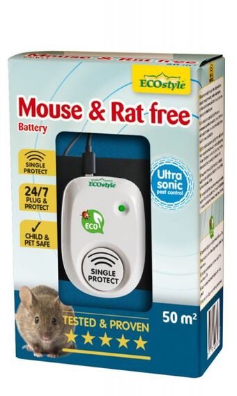 Welkoop Ecostyle mouse & rat free 50 m² batterij - tegen muizen en ratten - 50 m² - doos - 1 stuk aanbieding