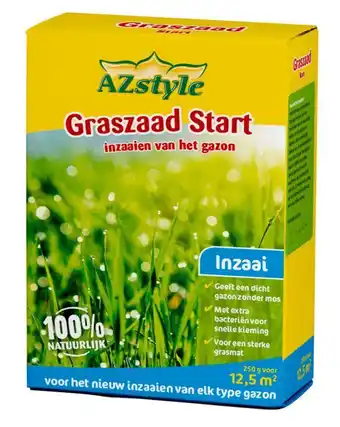 Welkoop Azstyle graszaad start - graszaad - 12,5m2 - 250 gram aanbieding