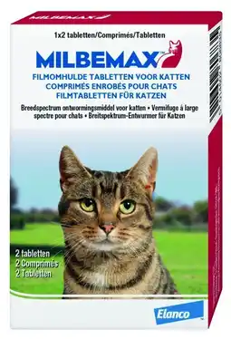 Welkoop Milbemax  kat  - wormtablet - 2 stuks aanbieding