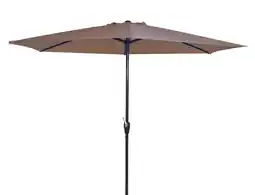 Welkoop Lesli living gemini - parasol - ø 3 meter - taupe aanbieding
