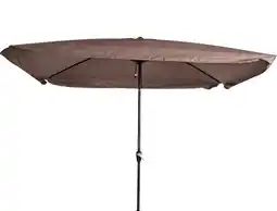 Welkoop Lesli living libra - parasol - 200x300cm - taupe aanbieding