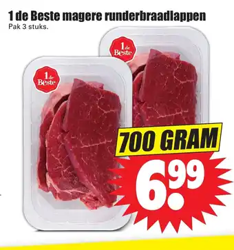 Dirk 1de Beste magere runderbraadlappen 700 gr aanbieding