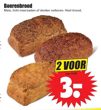 Dirk Boerenbrood 2 st aanbieding