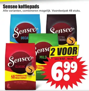 Dirk Senseo koffiepads 2 st aanbieding