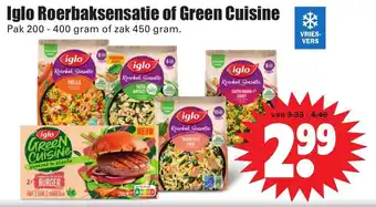 Dirk Iglo Roerbaksensatie of Green Cuisine aanbieding