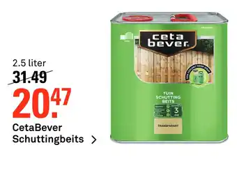 Karwei CetaBever Schuttingbeits 2.5 liter aanbieding