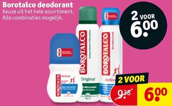 Kruidvat Borotalco deodorant assortimemt aanbieding