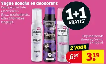 Kruidvat Vogue Deo en douche assortimemt aanbieding