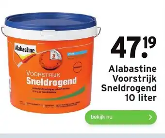 GAMMA Alabastine voorstrijk sneldrogend 10 liter aanbieding