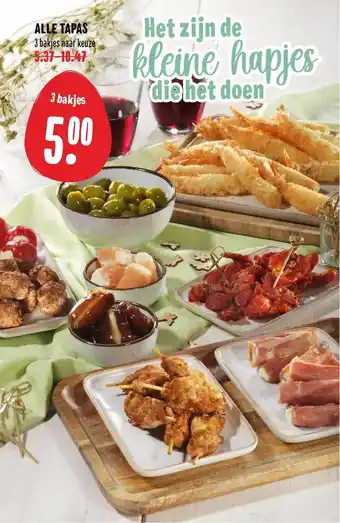 MCD Supermarkt Alle Tapas 3 bakjes aanbieding