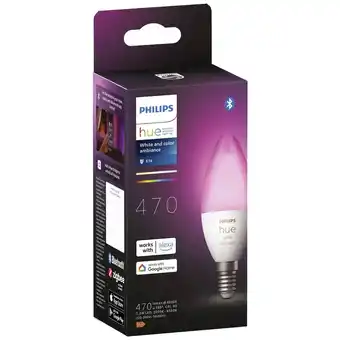 Conrad Philips lighting hue led-lamp (uitbreiding) 871951435661000 energielabel: g (a - g) hue white & col. amb. einzeplack e14 470l aanbieding