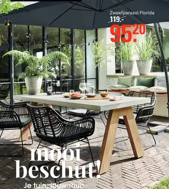 Karwei Zweefparasol Florida aanbieding