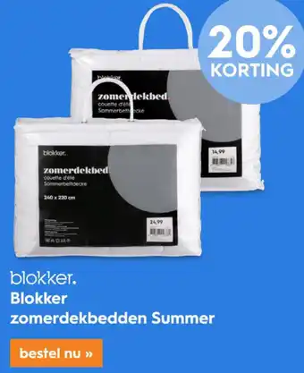 Blokker Blokker zomerdekbedden Summer aanbieding