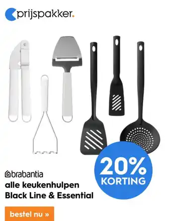 Blokker Alle keukenhulpen Black Line & Essential aanbieding