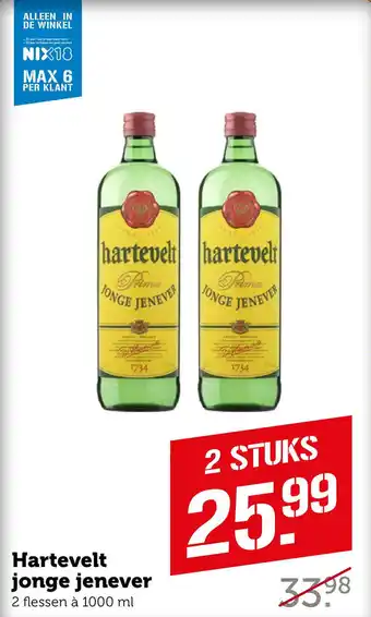 Coop Hartevelt jonge jenever aanbieding