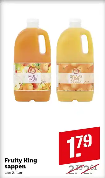 Coop Fruity King sappen aanbieding