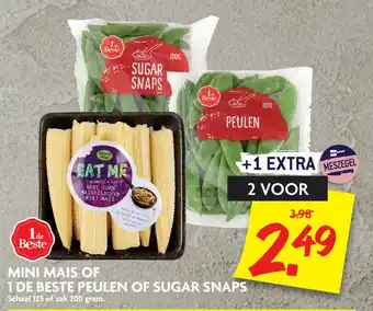 Dekamarkt Mini Mais Of 1 De Beste Peulen Of Sugar Snaps aanbieding