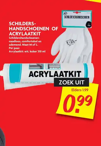 Dekamarkt Schilders- Handschoenen Of Acrylaatkit aanbieding