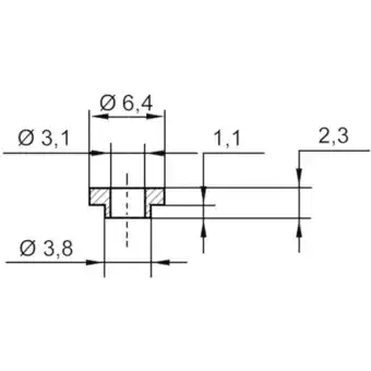 Conrad Assmann wsw v5731 isolatiebus 1 stuk(s) buitendiameter: 6.4 mm, 3.8 mm binnendiameter: 3.1 mm aanbieding