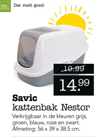 Dierspecialist Savic kattenbak Nestor aanbieding