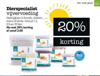 Dierspecialist Dierspecialist vijvervoeding aanbieding