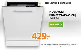 Expert Inventum Inbouw Vaatwasser | Ivw6015A aanbieding