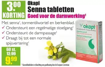 Gezond & Wel Okapi Senna tabletten aanbieding